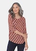 GOLDNER Blouse Blouse met 3/4-mouwen en grafische print