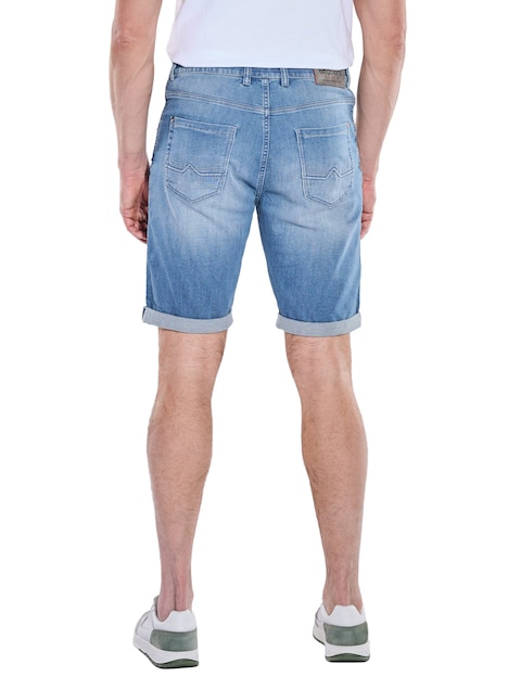 Herren Denim Shorts , Mittelblau
