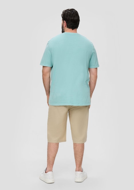 T-Shirt mit Label-Print