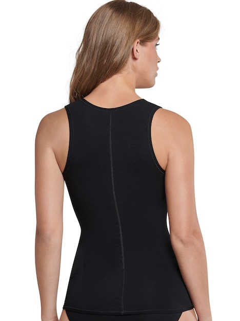 SCHIESSER 2er Pack Damen Tank Top - schwarz