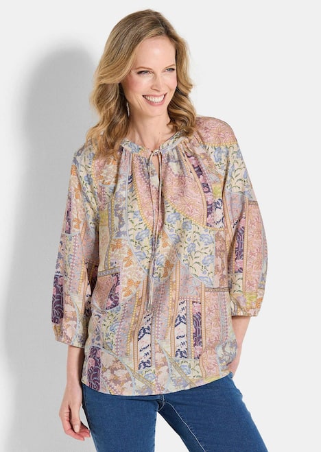 Luftige Bluse mit Viskose