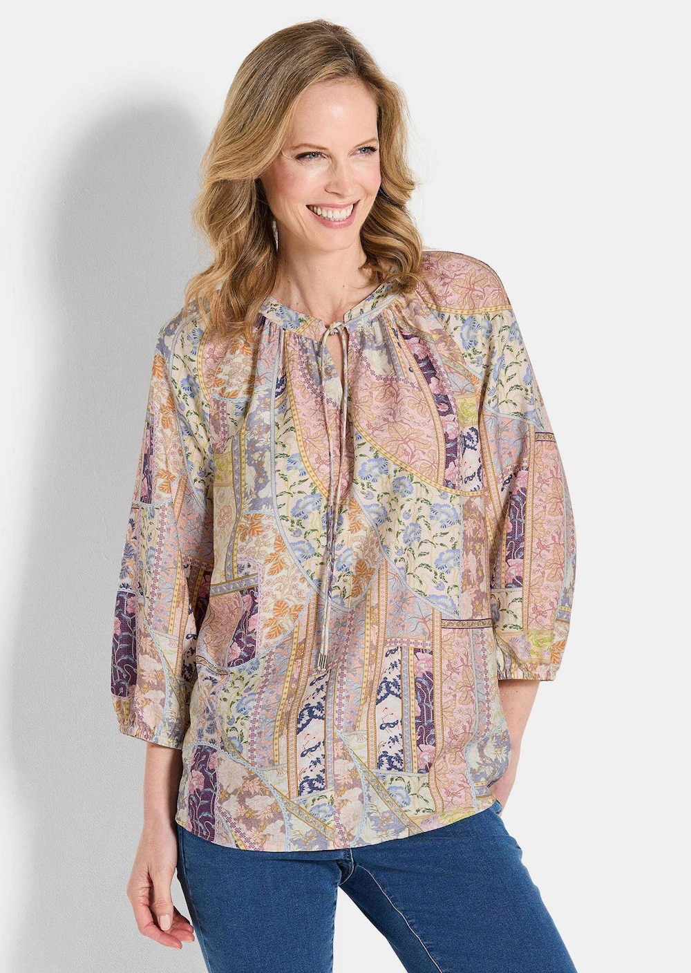 Luftige Bluse mit Viskose