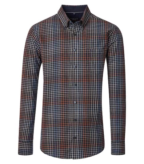 Freizeithemd extra langer Arm 72cm kariert Casual Fit