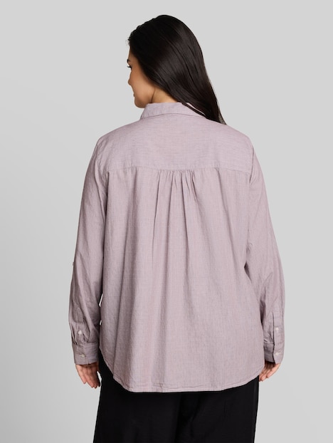 Hemdbluse mit Turn-up-Funktion