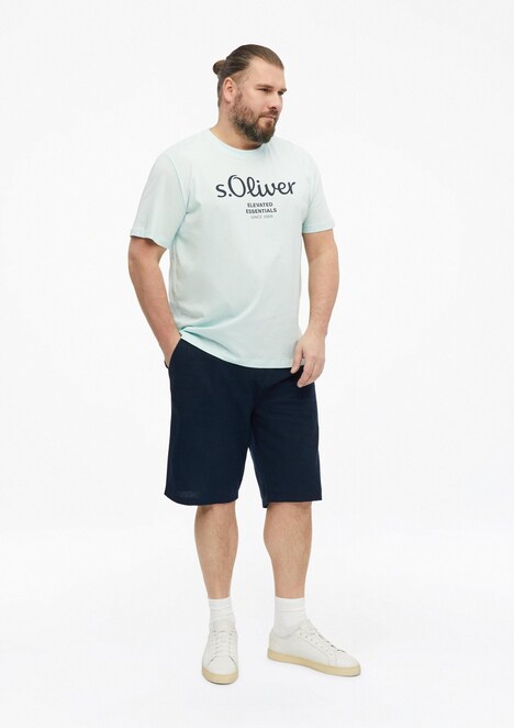 Baumwoll-T-Shirt mit Logo-Print