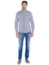 engbers Herren Langarm-Hemd gestreift , Marineblau