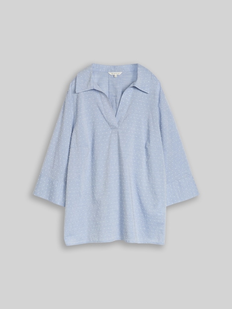 Loose Fit Bluse mit Stickerei