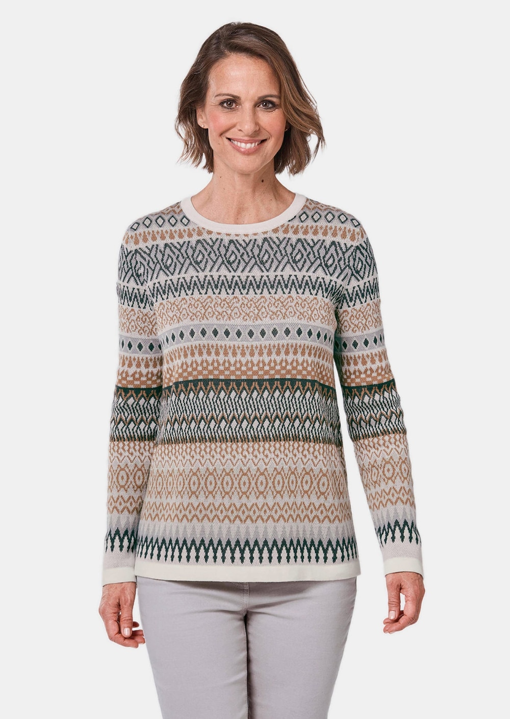 Kurzgröße - Zeitloser Norweger-Pullover