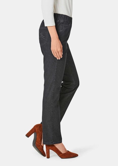 Edel geschmückte Jeansschlupfhose LOUISA