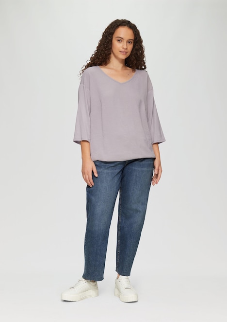 Cropped-Jeans / Slim Fit / Mid Rise / Straight Leg