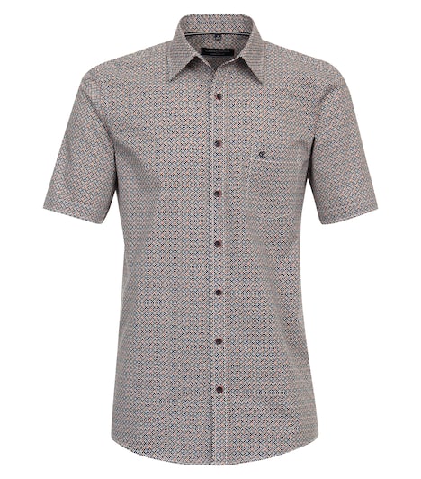 Freizeithemd Kurzarm Print Comfort Fit