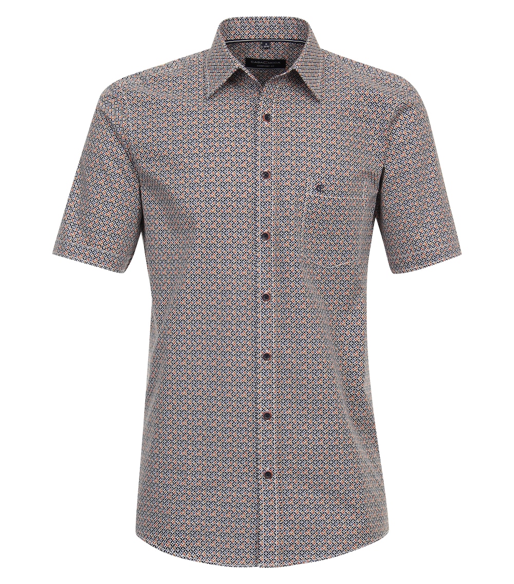 CASAMODA Freizeithemd Kurzarm Print Comfort Fit