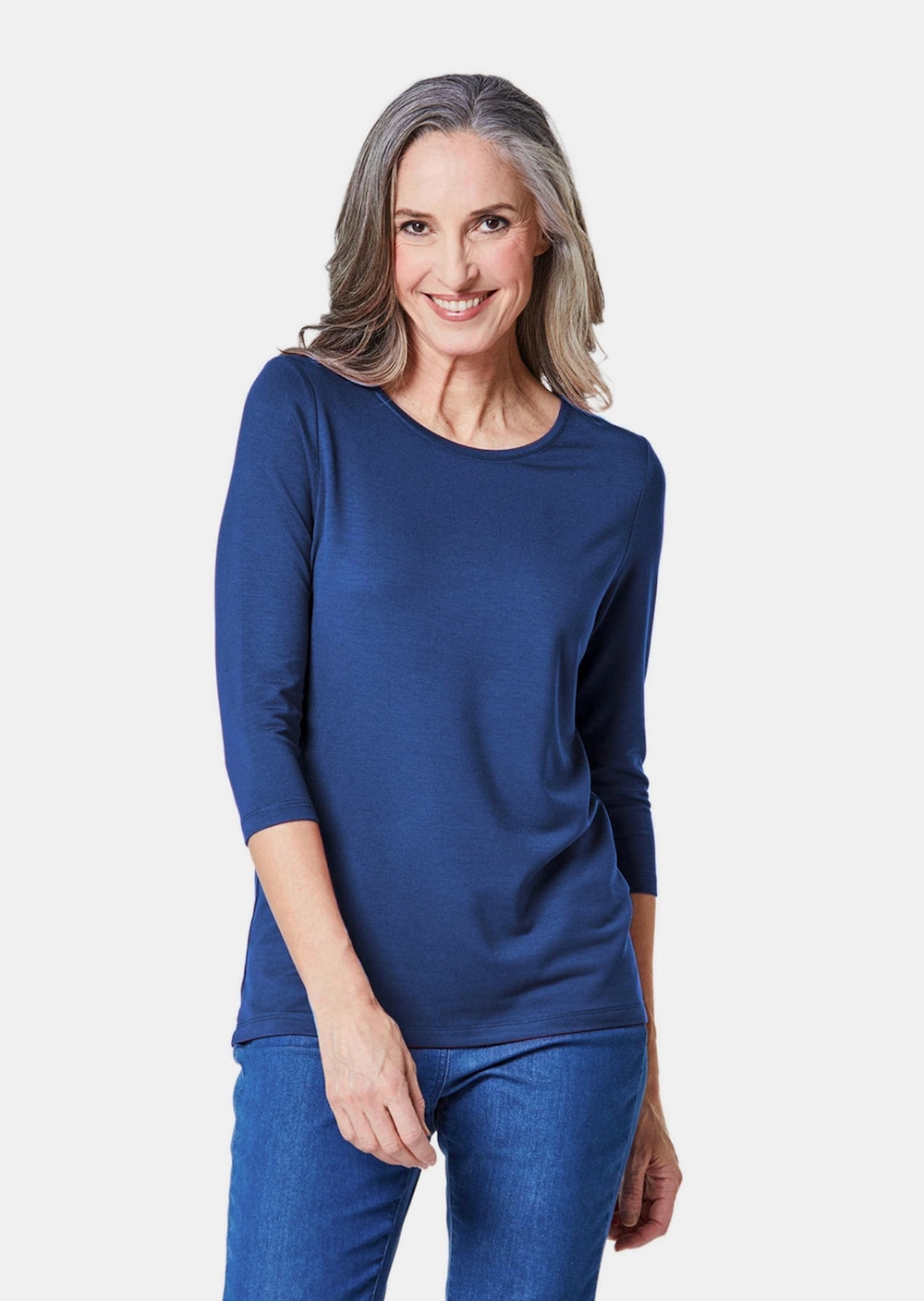 Kombifreundliches Shirt mit ¾ Arm