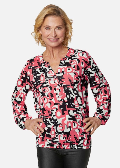 Weiche Jerseybluse mit wundervollem Druck