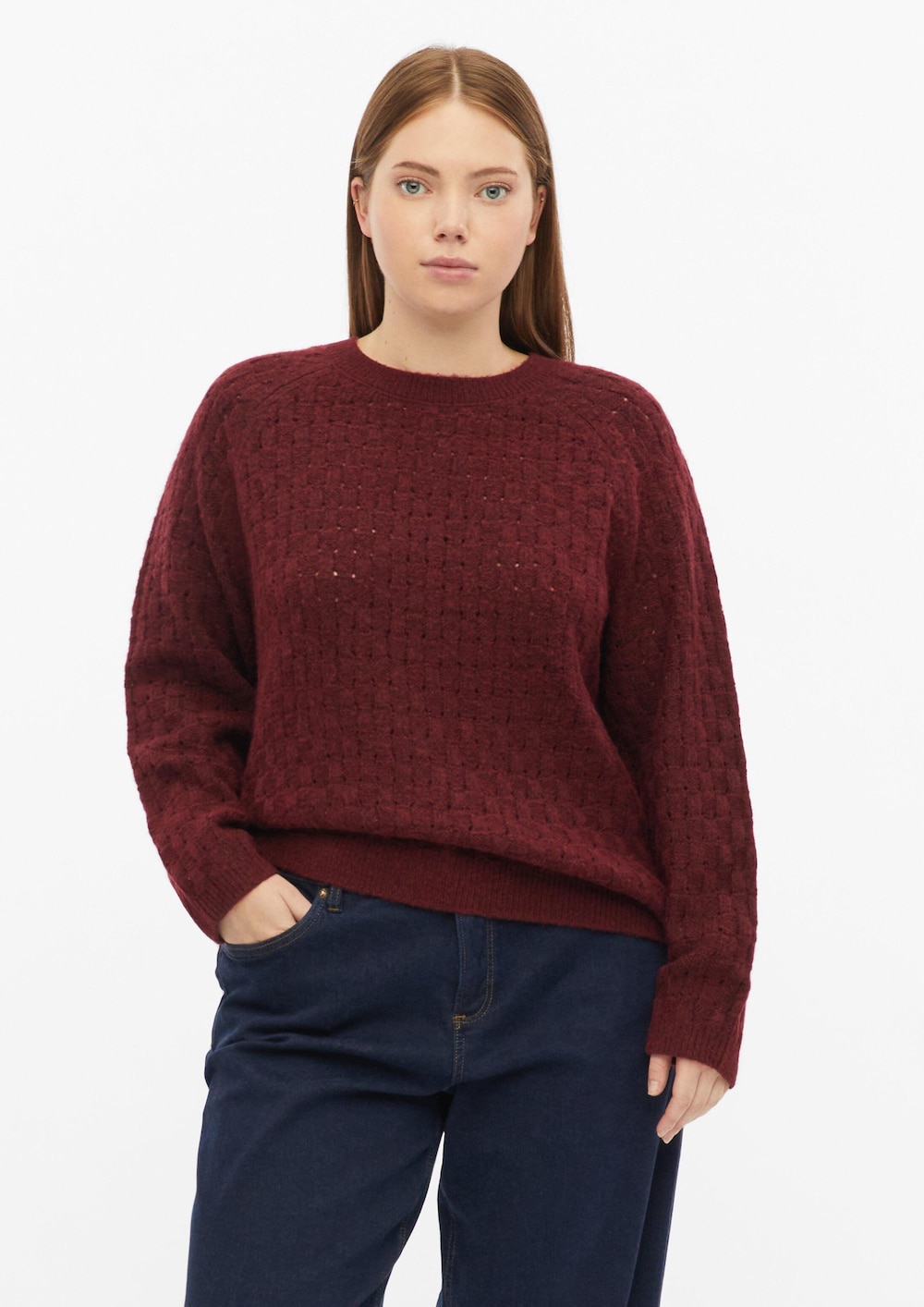 Weicher Pullover mit Strukturmuster