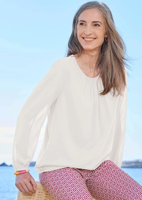 Elegante Bluse aus Chiffon