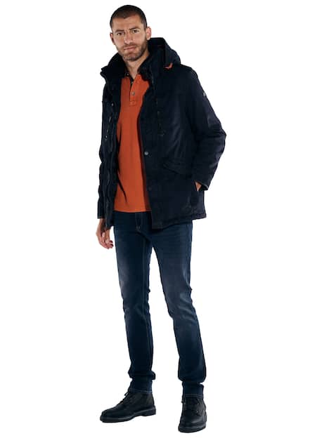 engbers Herren Jacke mit abnehmbarer Kapuze , Saphirblau