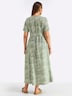 Kleid Kurzarm Ohne Kragen