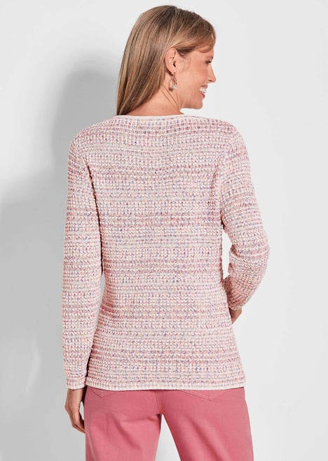 Multicolor 3D-Optik mit U-Boot-Ausschnitt