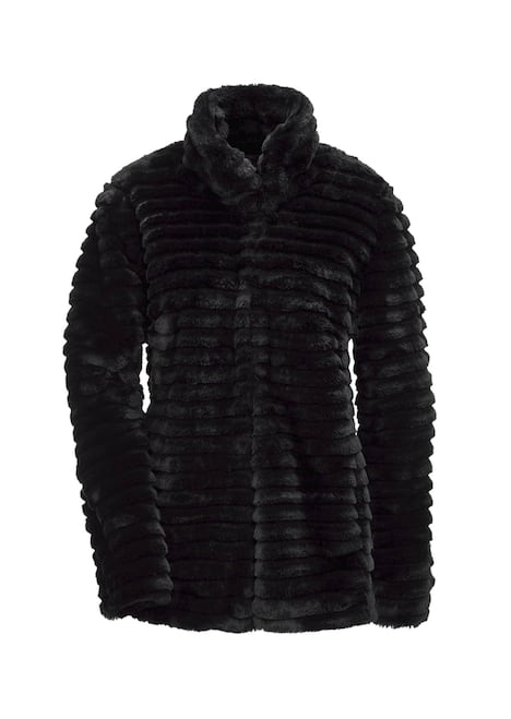 Jacke in Rexkanin-Optik