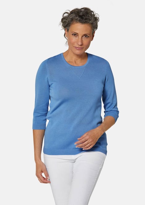 Sommer-Strickpullover, Ajourmuster