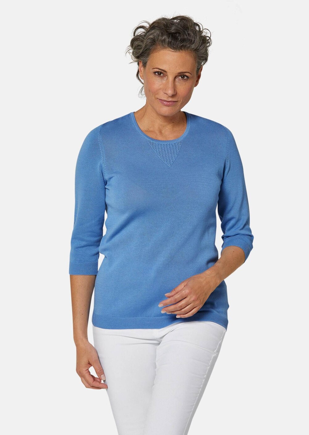 Sommer-Strickpullover, Ajourmuster