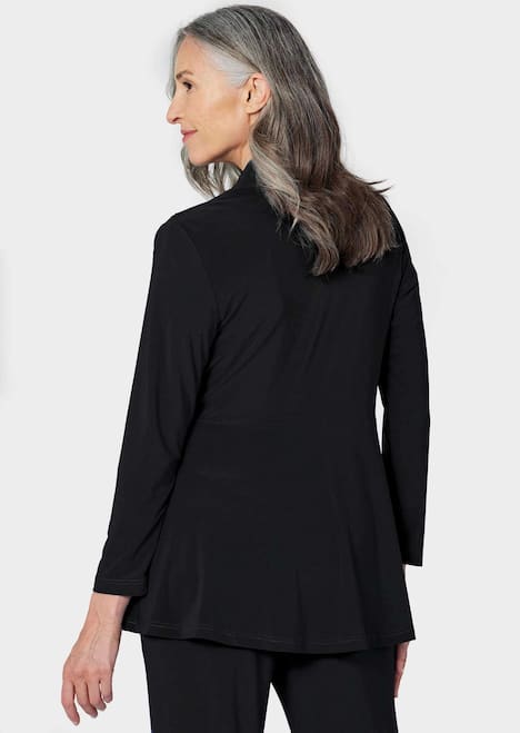 Leichte Shirtjacke lila mit Stretch