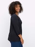 3/4-Arm-Shirt 3/4-Arm-Shirt mit dekorativen Raffungen 3/4-Arm keine Angabe