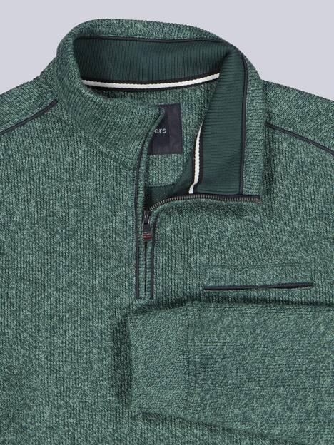 engbers Herren Sweatshirt mit Stehkragen , Gruen