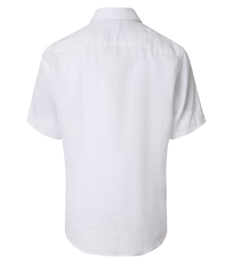 Leinenhemd Kurzarm uni Casual Fit