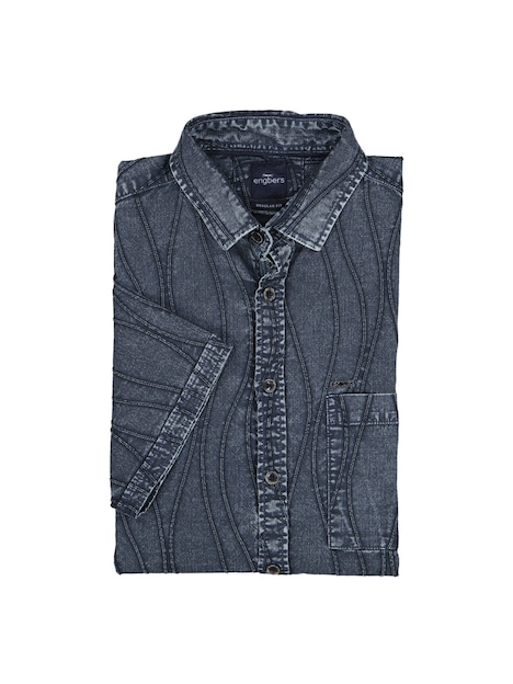 Herren Overshirt mit Comfort-Stretch , Saphirblau