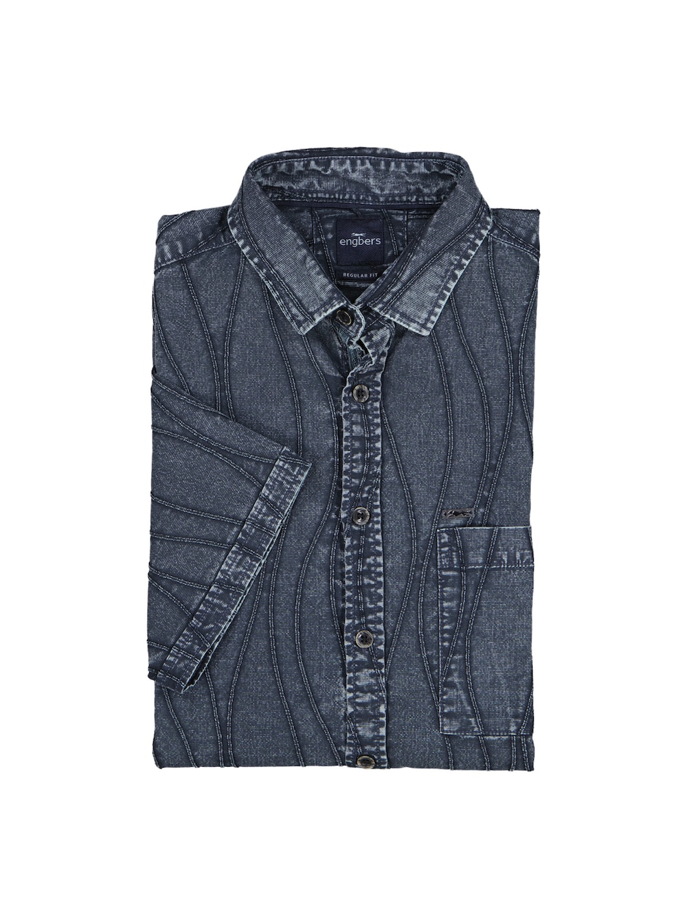 Herren Overshirt mit Comfort-Stretch , Saphirblau