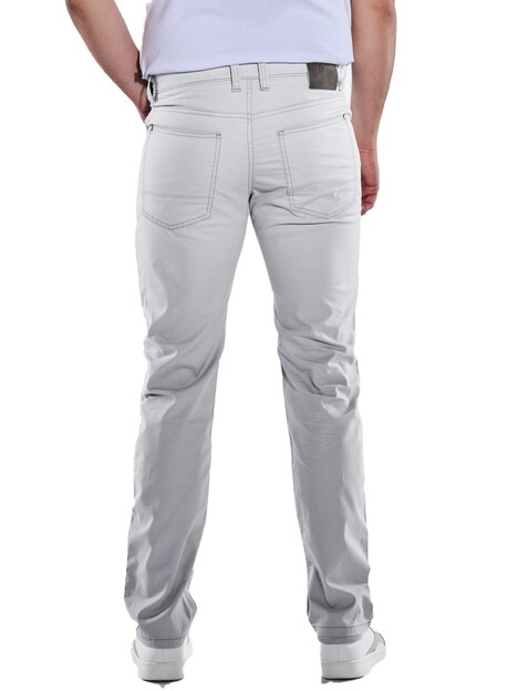 Herren 5-Pocket-Hose regular , Mausgrau