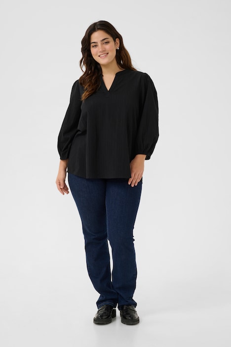 Langarm-Bluse Regular fit