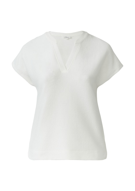 Feminines T-Shirt aus Viskosemix im Relaxed Fit