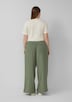 Leinenmix Hose mit weitem Bein