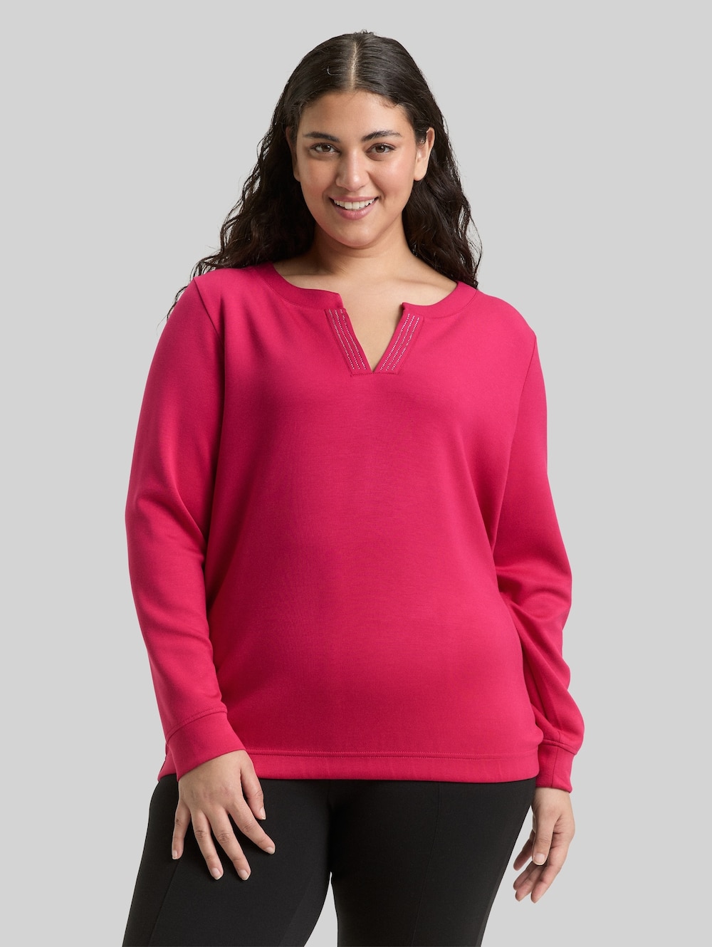 Scuba Sweatshirt mit Strasssteinen