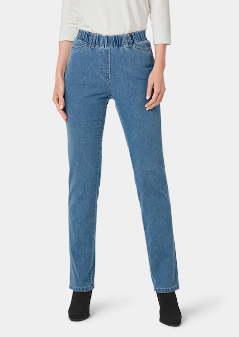 Edel geschmückte Jeansschlupfhose LOUISA