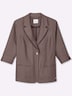 Leinen-Blazer 3/4-Arm Reverskragen