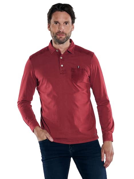 engbers Herren Polo-Shirt regular , Rot