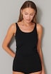 Schiesser Damen 2er-Pack Trägertop - black - 44