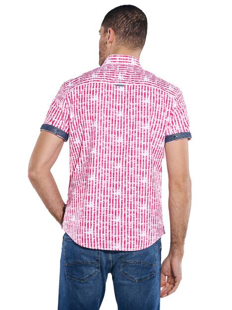 Kurzarm-Hemd gestreift