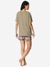 Schiesser Damen Pyjama Modern jade