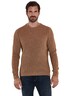 Herren Pullover meliert , Dunkelorange