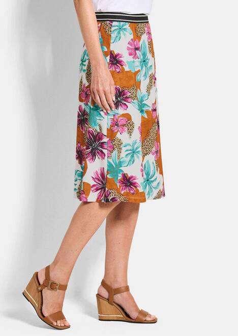 Druckrock mit Blumenmuster