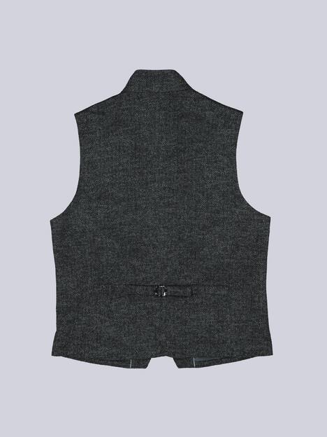 engbers Herren Sakkoweste mit Zipper , Anthrazit