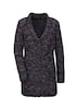 Strickjacke in kaschierender Länge