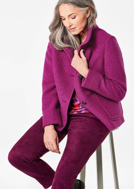 Elegante Kurzjacke mit Stehkragen