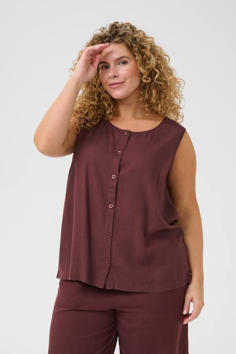 Ärmellose Bluse Regular fit