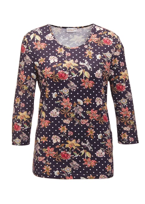 Comfortabel, gedessineerd shirt in een mix van patronen